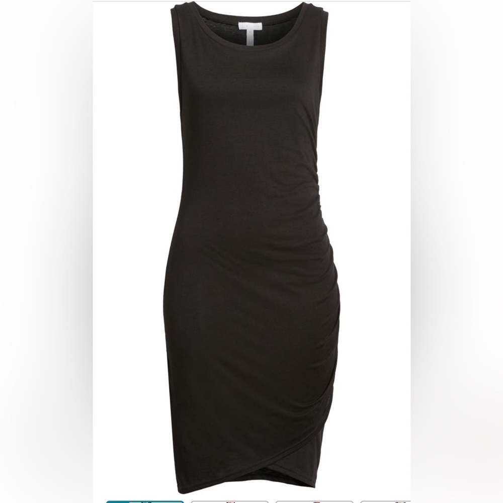 NWT Black Ruched Dress Nordstrom Rack